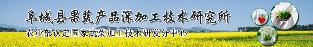农业部认定国家蔬菜加工技术研发分中心-阜城县蔬菜产品深加工研究所
